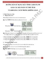 Hu o ng da n su du ng ma y ti nh Casio FX 570 gia i ca c ba i toa n ve the ti ch va khoa ng ca ch trong kho ng gian