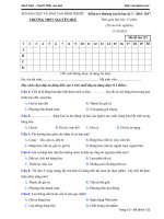 Đề kiểm tra 15 phút học kì 1 môn Giáo dục công dân lớp 11 trường THPT Nguyễn Huệ, Bình Phước năm học 2016 - 2017