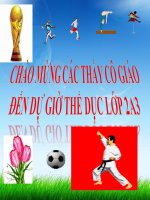 Ôn bài thể dục phát triển chung lớp 2 