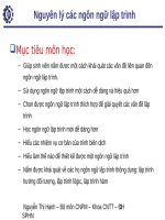 Nguyên lý các ngôn ngữ lập trình