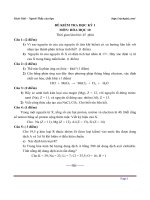 de kiem tra hoc ki 1 mon hoa lop 10 truong thpt phan dang luu