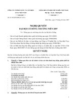 Nghi quyet DHCD thuong nien  2007