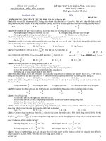 Ôn thi THPT quốc gia De Ly A 246
