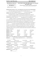 Đề thi thử THPT Quốc gia năm 2017 môn Tiếng Anh - Đề 13 (Có đáp án).