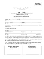 Mẫu giấy ủy quyền cá nhân