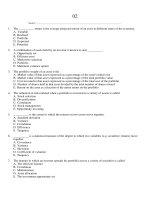 Fundamentals of investments canadian 3rd edition jordan test bank 