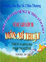 Mĩ thuật chủ đê 4  - lop 3