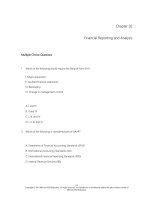 Financial statement analysis 11th edition subramanyam test bank