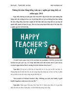 Nh ng l i ch c b ng ti ng Anh c c ngh a g i t ng th y c nh n ng y 20 11