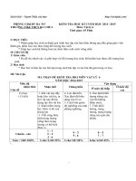 de ktra hki 1 mon vat ly lop 6 ba chua