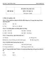 de thi hoc ky 1 mon tin hoc lop 10 de 4