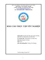 Kỹ thuật chế biến món ăn theo phương pháp mới tại trường mầm non Minh Tiến