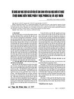 Tổ chức dạy học trên cơ sở vấn đề cho sinh viên đại học khối kỹ thuật ở nội dung kiến thức phần y học phóng xạ và hạt nhân