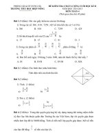 De kiem tra chat luong cuoi hoc ki 2 mon toan 4 nam2015 truong tieu hoc diep nong thai binh