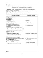 Giáo án tiếng anh lớp 4 mới 35 tuần