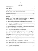 Một số biện pháp nâng cao hiệu quả hoạt động sản xuất kinh doanh tại công ty cổ phần xây lắp điện Việt Tiến