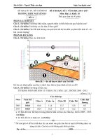 Đề thi học kì 1 môn Địa lý lớp 10 trường THPT Nguyễn Du, TP Hồ Chí Minh năm học 2016 - 2017