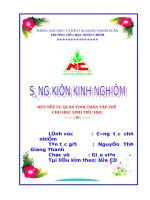 GVCN 3  rèn nếp tự quản cho học sinh 