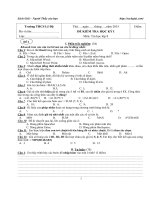 thi h c k  1 m n Tin h c l p 8