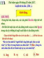 Tuần 27. Liên kết các câu trong bài bằng từ ngữ nối