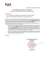 To trinh ve chinh sach phat hanh co phieu de lam tron von dieu le len 60 ty