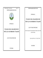 NGHIÊN cứu ỨNG DỤNG NHỰA TRAO đổi ION TRONG PHÂN lập ACID SHIKIMIC từ đại hồi FULL 