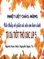 Động tác vươn thở và tay trò chơi dẫn bóng 