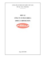 Ban quản trị | Bibica 8 Dieu le CONG TY