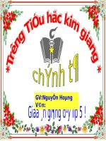 Chính tả lớp 5   một chuyên gia máy xúc 