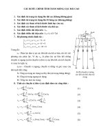 Sơ đồ tính móng cọc đài cao