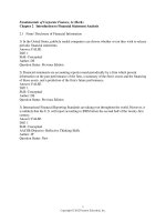 Fundamentals of corporate finance 2nd edition berk test bank 