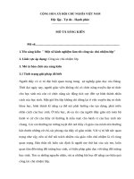 sáng kiến một số kinh nghiệm làm tốt công tác chủ nhiệm lớp 