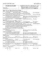 thi h c k 2 m n V t l l p 12 t nh Qu ng B nh n m h c 2014 2015