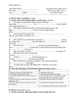 de va dap an kiem tra hkii mon cong nghe 6 61632