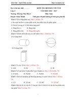 Đề thi học kì 2 môn Toán lớp 5 trường Tiểu học Nha Mận 2, Tây Ninh năm học 2016 - 2017