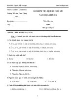 thi h c k 1 m n Khoa h c l p 4 tr ng Ti u h c To n Th ng n m 2015 2016