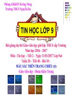 Bài 10. Màu sắc trên trang chiếu