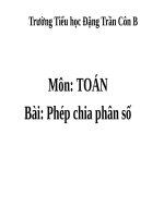 Phép chia phân số   toán 4 