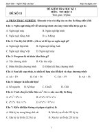 de thi hk1 mon tin hoc lop 8   de 11