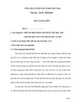 Skkn tạo hứng thú học tập cho bộ môn ngữ văn ở trường trung học cơ sở 