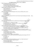 Ngân hàng Trắc nghiệm Lịch Sử TP Đà Nẵng - Tự học 247 ls2