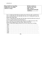 de kiem tra hki su 7 thcs tan thanh 67505