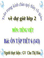 Ôn tập tiếng việt giữa HK 2 (t6)   chu hòa 