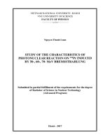 Study Of the characteristics of photonuclear Reaction On 141Pr Induced by 50,60,70 MeV Bremsstrahlung