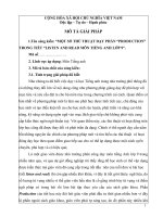 Sáng kiến một số thủ thuật dạy phần “production” trong tiết “listen and read môn tiếng anh lớp 9 