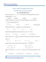 De kiem tra toan trac nghiem ham so NBT