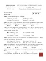 BỘ ĐỀ VMH MÔN VẬT LÝ THPT QUỐC GIA 2018  CÓ HƯỚNG DẪN GIẢI CHI TIẾT  SỐ 01