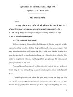 Sáng kiến kiến thức và kĩ năng cần lưu ý khi dạy bồi dưỡng học sinh giỏi, ở chương trình lịch sử lớp 9 