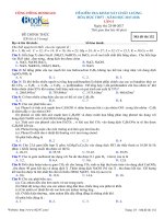 Đề kiểm tra khảo sát chất lượng Hóa học THPT năm học 2017 - 2018 - MathMap