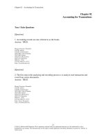 Financial accounting fundamentals 4th edition wild test bank 